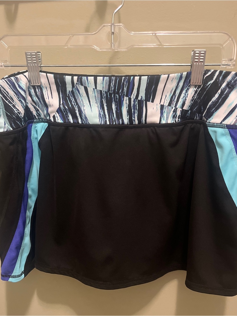 Ideology Black Skort with Blue and Aqua Accents